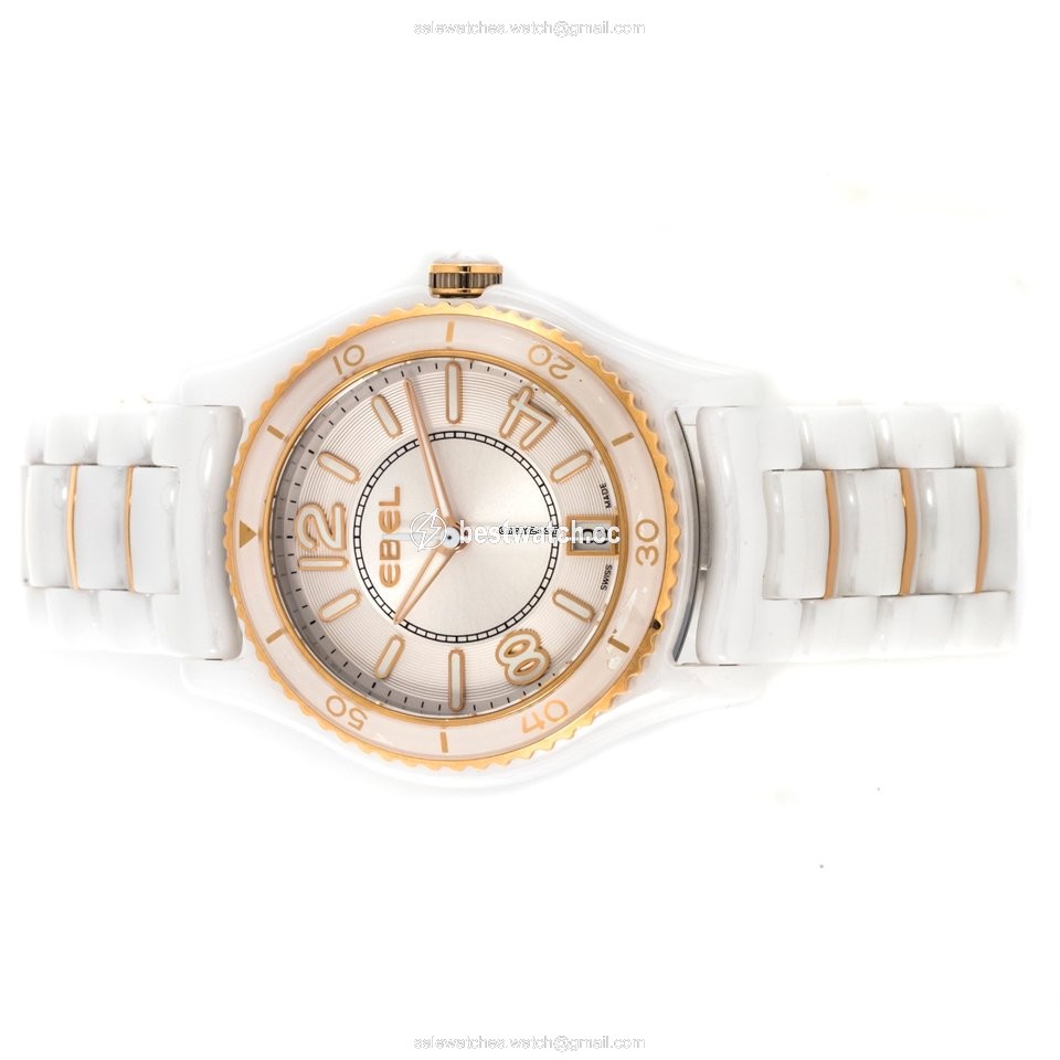 IMG_9085 Ebel X-1 Womens watch Quartz Ceramic 1216113 Replica 2