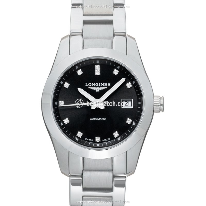 IMG_9085 Longines Conquest Classic Womens watch Automatic Steel L22854586 Replica 2