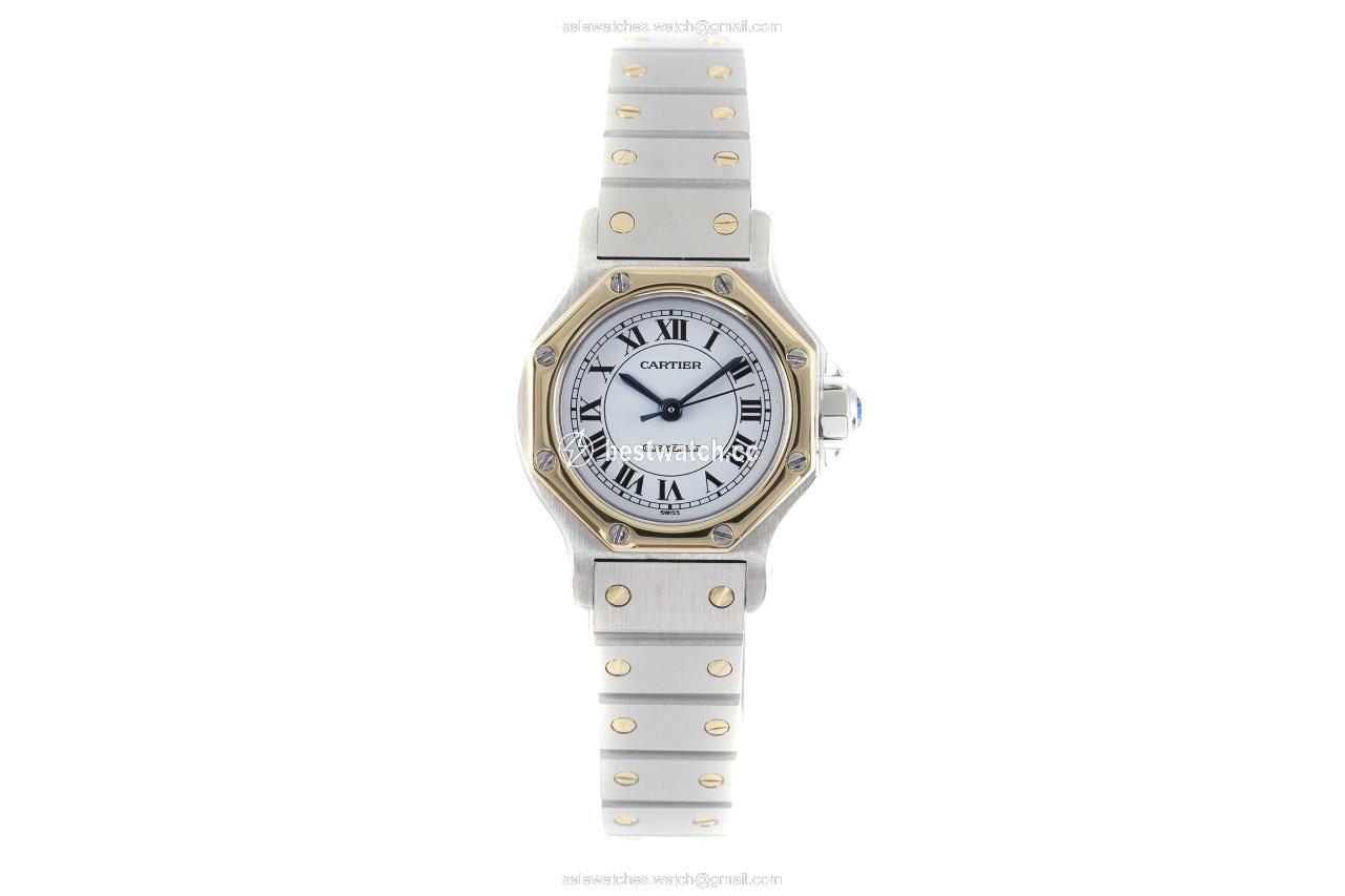 Cartier Santos Womens watch Automatic Gold Steel 09078 Replica 2