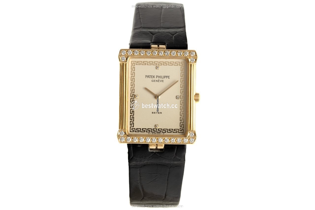 IMG_9085 Patek Philippe Womens watch Manual winding Yellow gold 3776 Replica 2