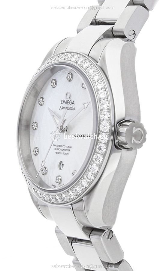 Omega Seamaster Aqua Terra Womens watch Automatic Steel 23115342055002 Replica 2