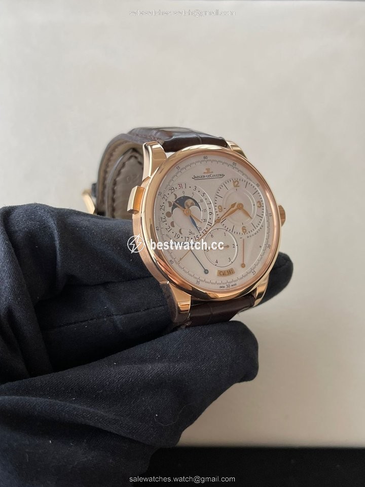 IMG_9085 Jaeger-LeCoultre Duometre Mens watch Unisex Manual winding Rose gold Q6042521 Replica 2
