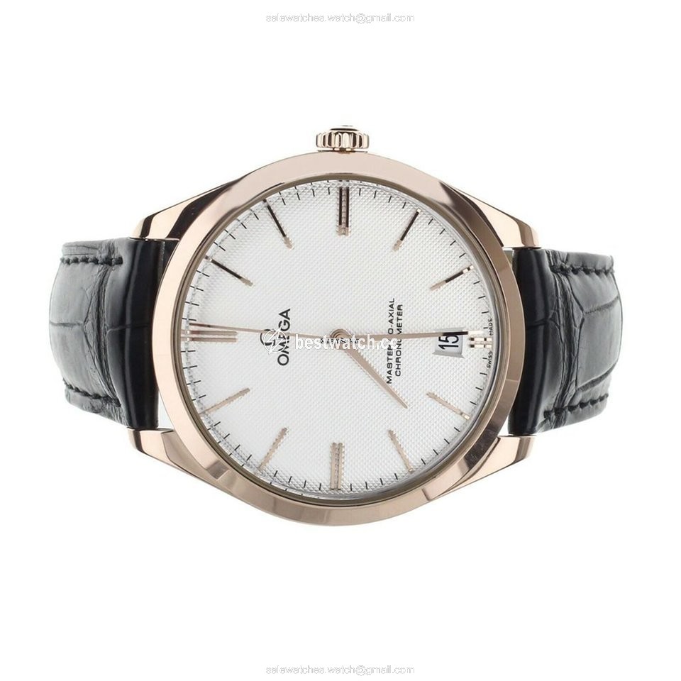 IMG_9085 Omega De Ville Tresor Mens watch Unisex Manual winding Rose gold 43253402102002 Replica 2