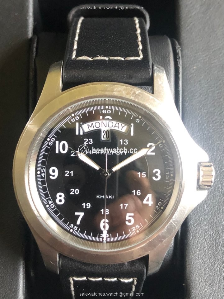 IMG_9085 Hamilton Khaki Field King Mens watch Unisex Quartz Steel H644510 Replica 2