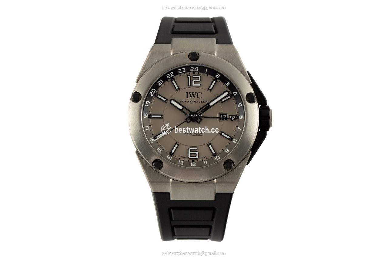 IWC Ingenieur Dual Time Mens watch Unisex Automatic Titanium IW326403 Replica 2