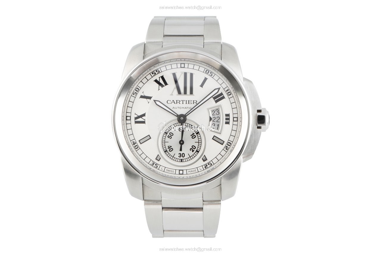 IMG_9085 Cartier Calibre de Cartier Mens watch Unisex Automatic Steel 3389 Replica 2