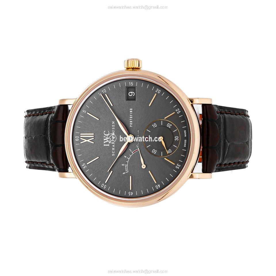 IMG_9085 IWC Portofino Hand-Wound Mens watch Unisex Manual winding Rose gold IW5101-04 Replica 2