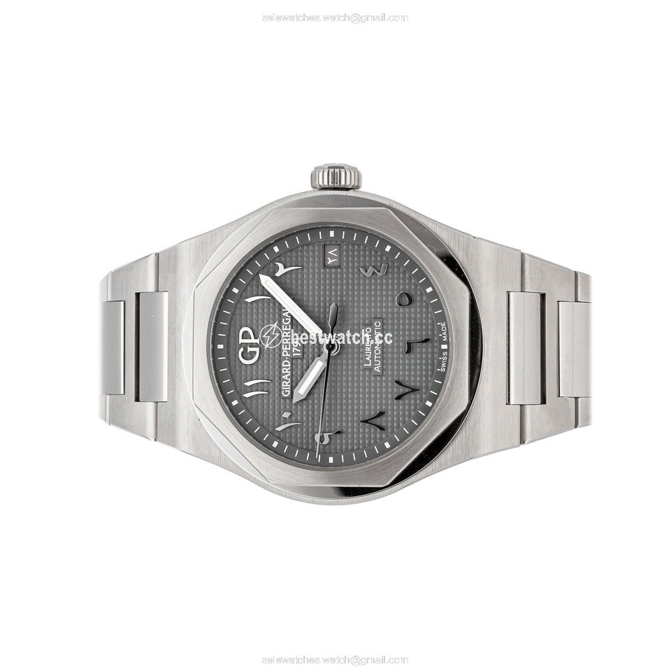 IMG_9085 Girard Perregaux Laureato Mens watch Unisex Automatic Steel 81010-11-1748-11A Replica 2