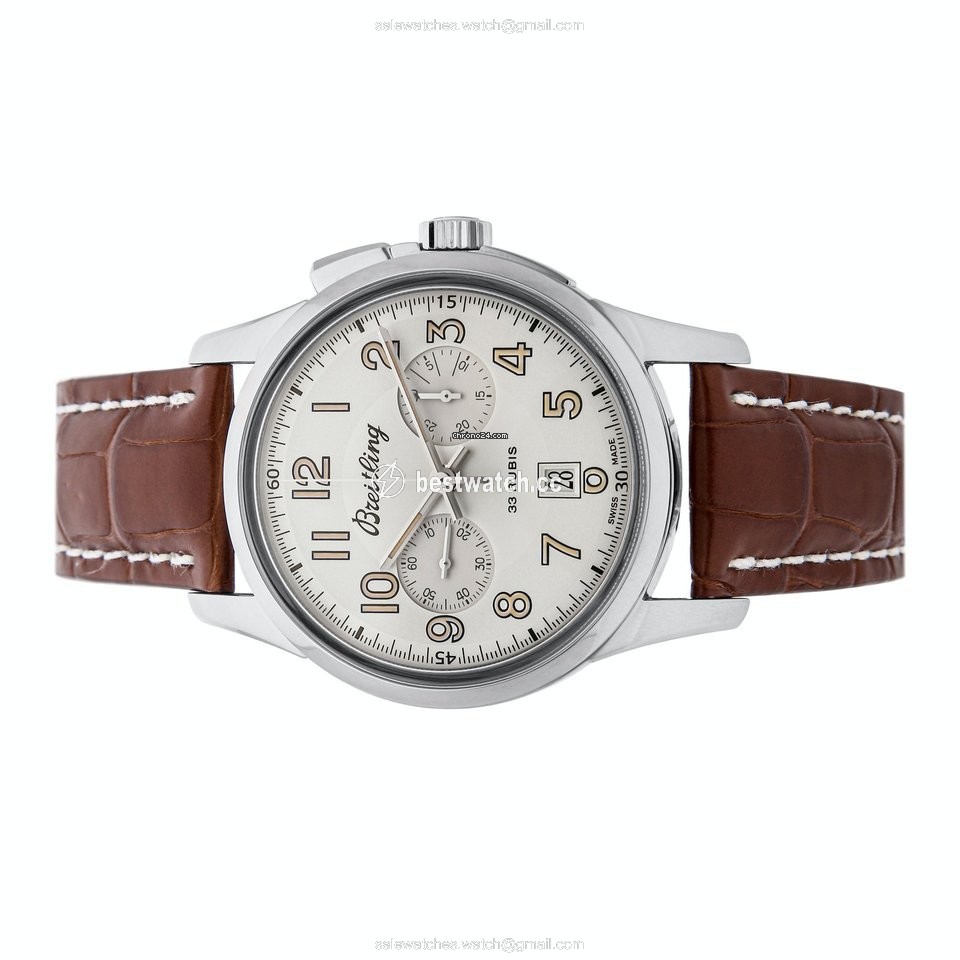 IMG_9085 Breitling Transocean Chronograph 1915 Mens watch Unisex Manual winding Steel AB141112 G799 Replica 2