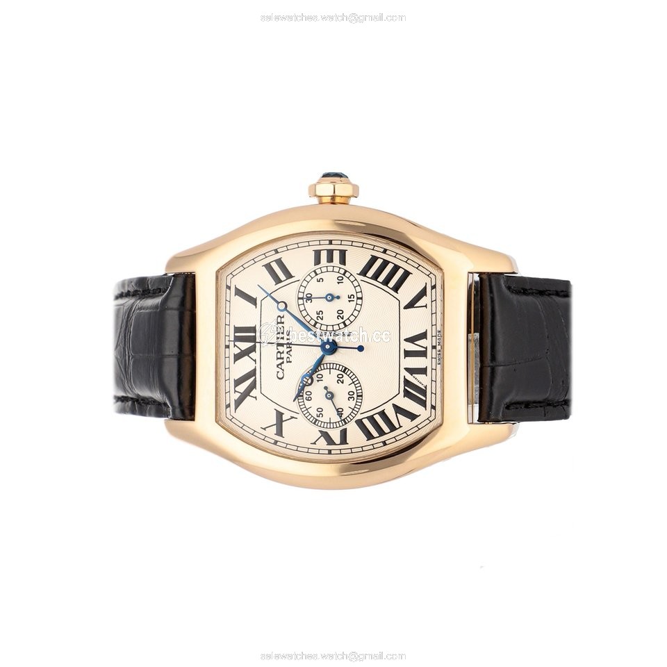 IMG_9085 Cartier Tortue Mens watch Unisex Manual winding Rose gold W1547451 Replica 2