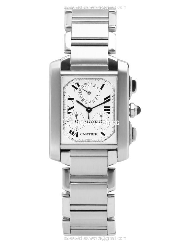 Cartier Tank Francaise Mens watch Unisex Quartz Steel W51001Q3 2303 Replica 2