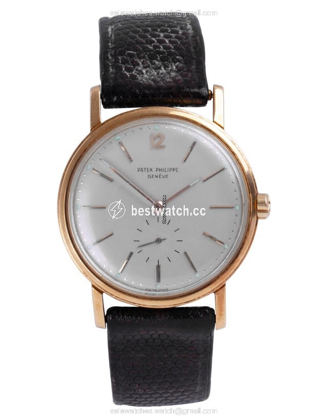IMG_9085 Patek Philippe Calatrava Mens watch Unisex Automatic Rose gold 2584 Replica 2