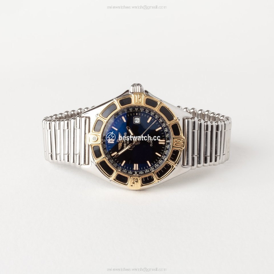 IMG_9085 Breitling Lady J Womens watch Quartz Gold Steel D52065 Replica 2