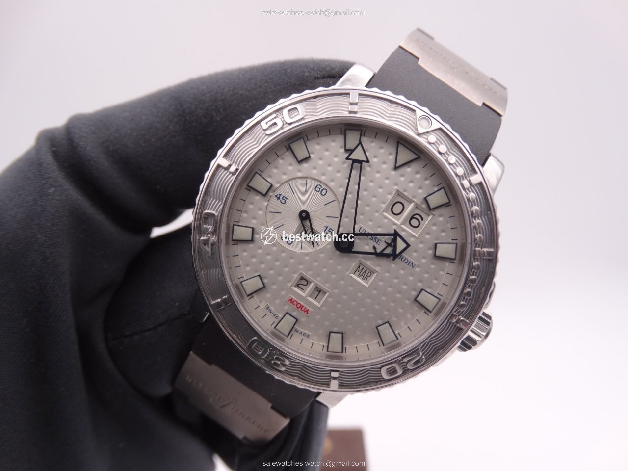 IMG_9085 Ulysse Nardin Marine Mens watch Unisex Automatic Steel 333-88-3 Replica 2