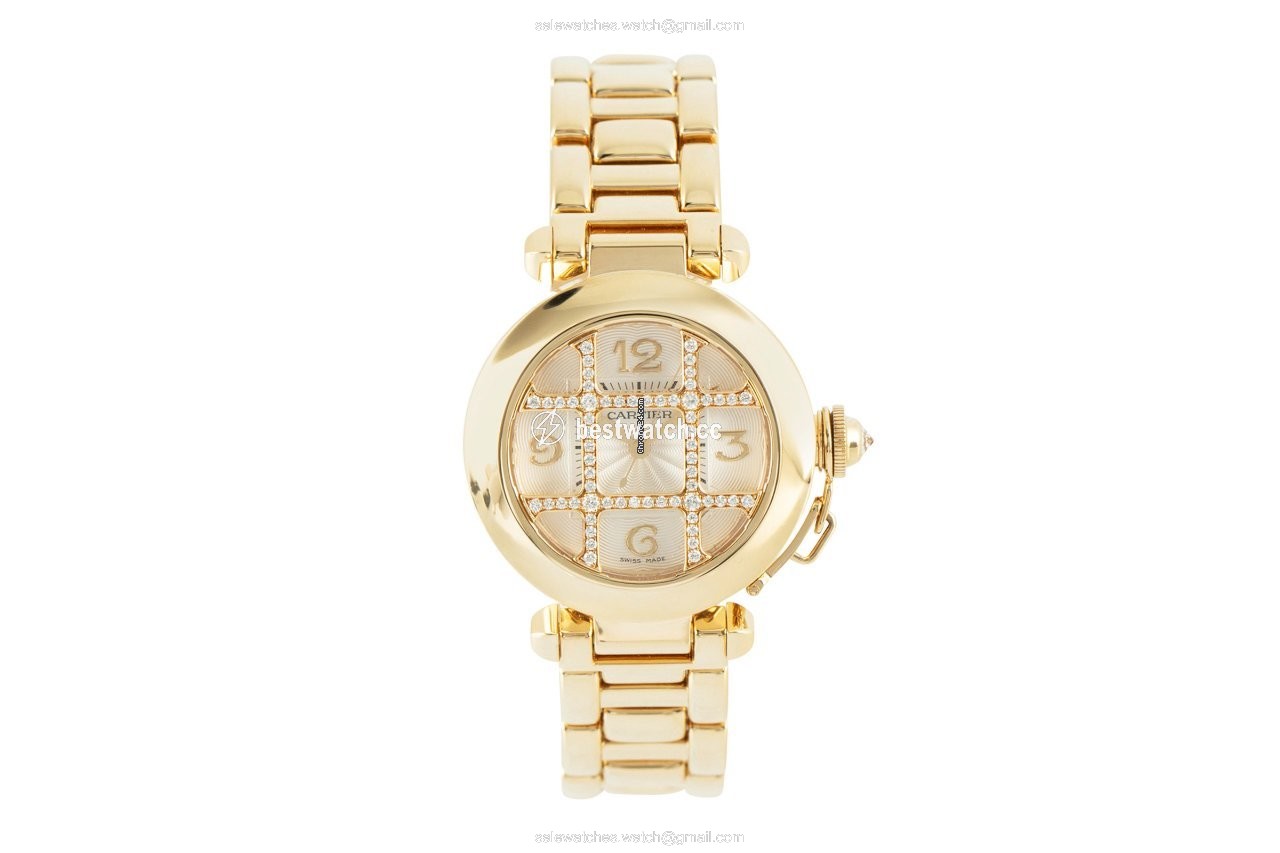 IMG_9085 Cartier Pasha Womens watch Automatic Yellow gold 2399 Replica 2