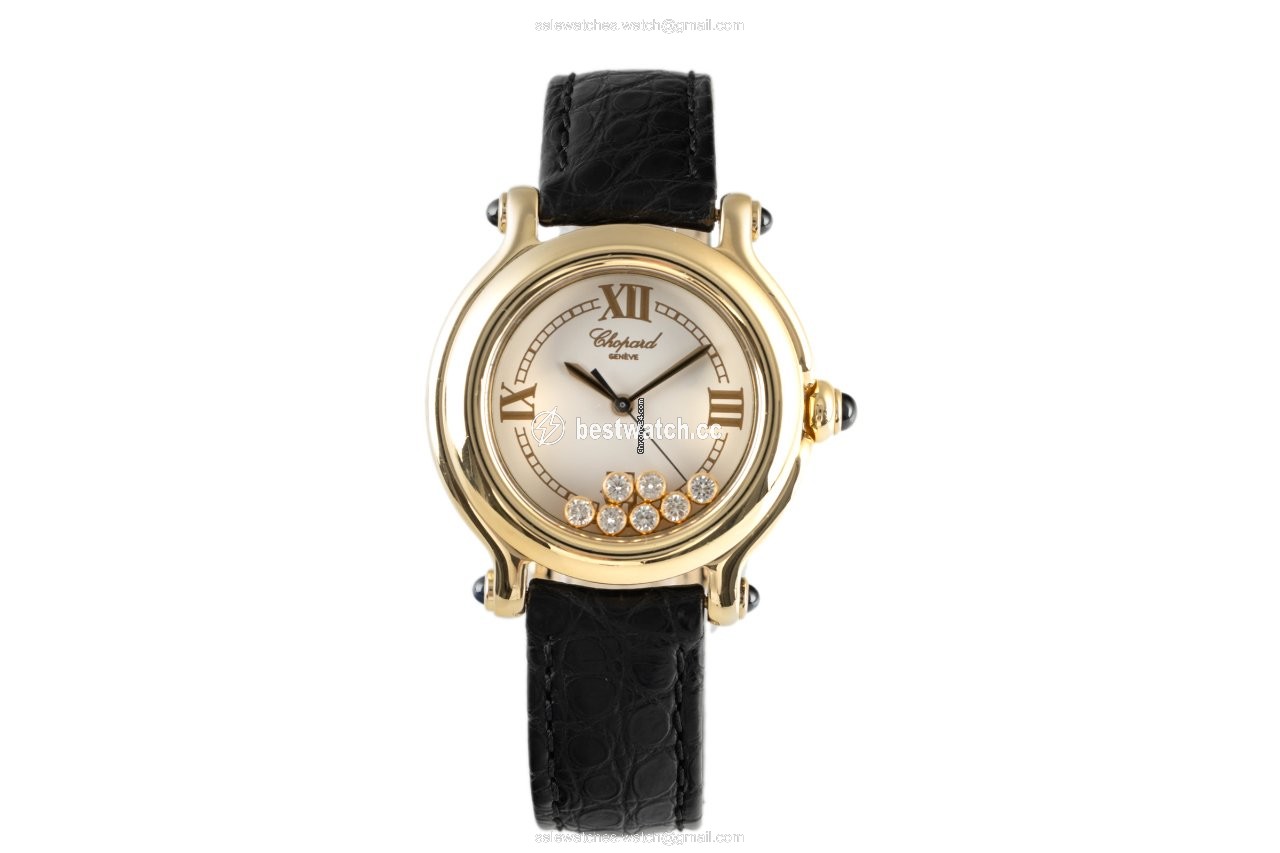 IMG_9085 Chopard Happy Sport Womens watch Quartz Yellow gold 27 6137.23 Replica 2