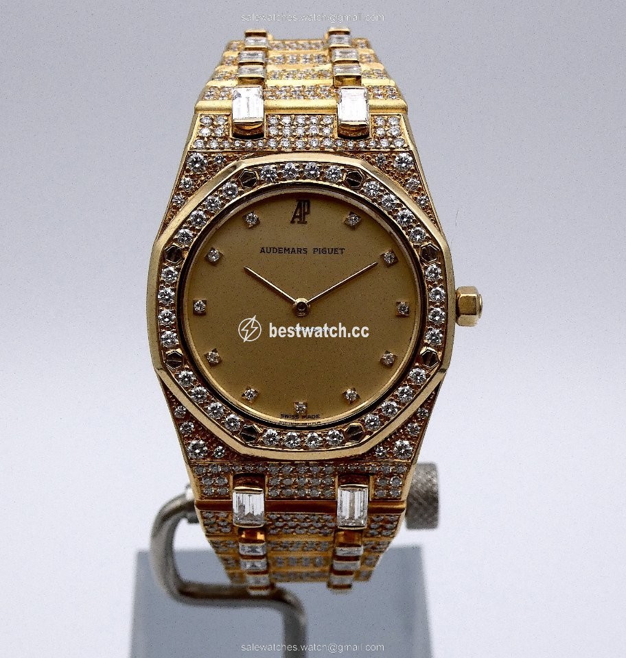 Audemars Piguet Royal Oak Mens watch Unisex Quartz Yellow gold BA56343 699 Replica 2