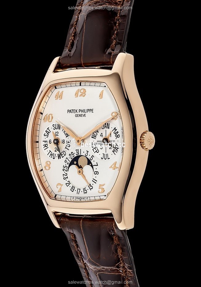 Patek Philippe Perpetual Calendar Mens watch Unisex Automatic Rose gold 5040R-017 Replica 2