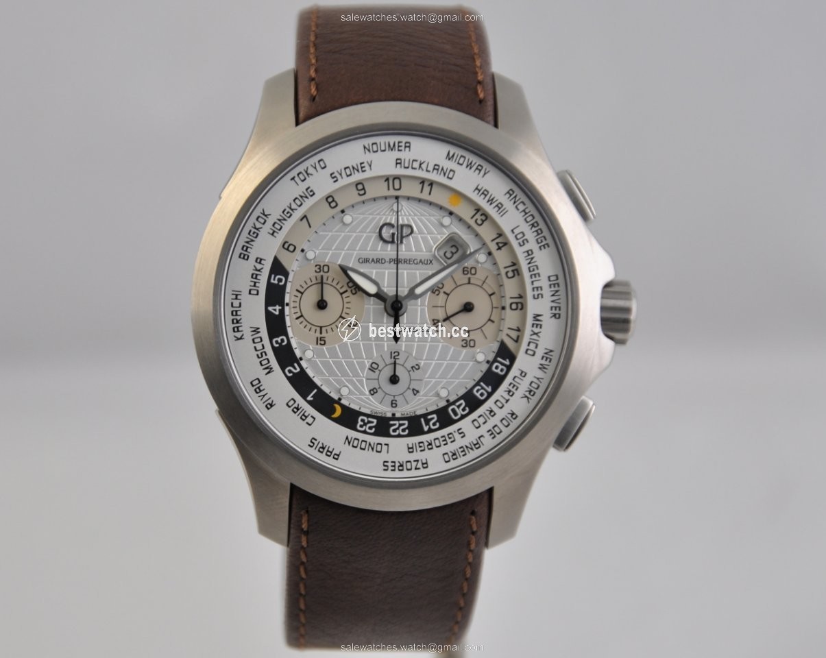 IMG_9085 Girard Perregaux Traveller Mens watch Unisex Automatic Titanium 49700-21-132-HBBB Replica 2