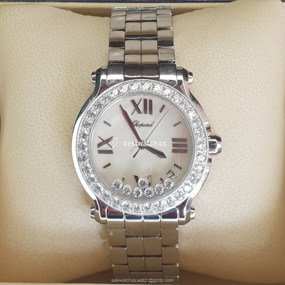IMG_9085 Chopard Happy Sport Womens watch Quartz Gold Steel 278478-2002 Replica 2