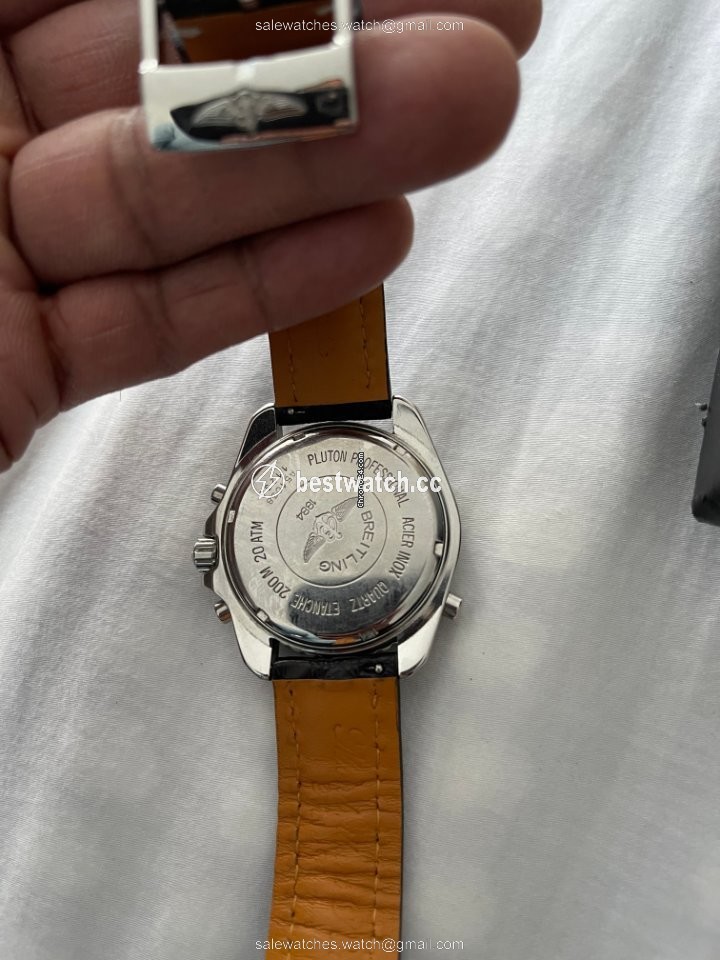 IMG_9085 Breitling Pluton Mens watch Unisex Quartz Steel A51038 Replica 2