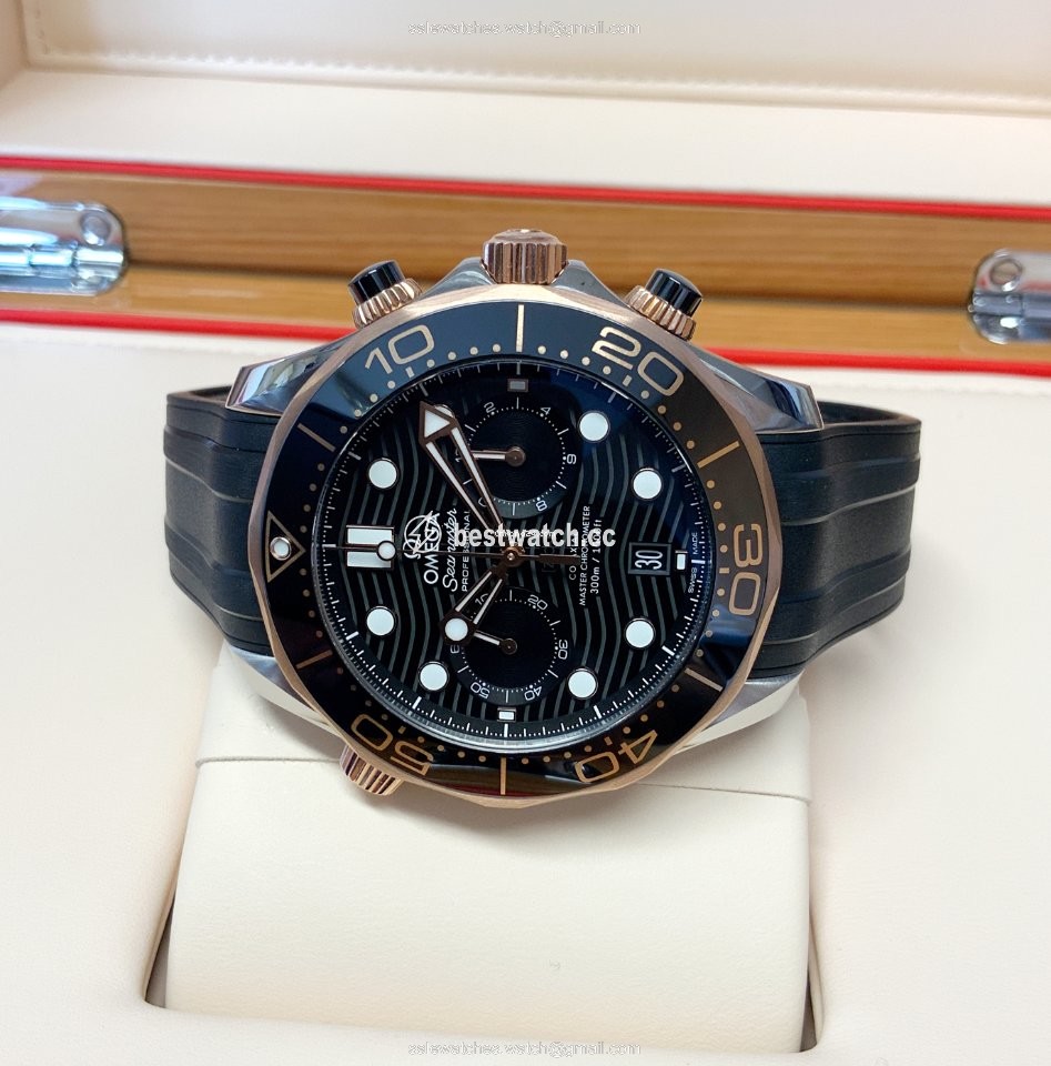 Omega Seamaster Mens watch Unisex Automatic Gold Steel 210.22.44.51.01.001 Replica 2
