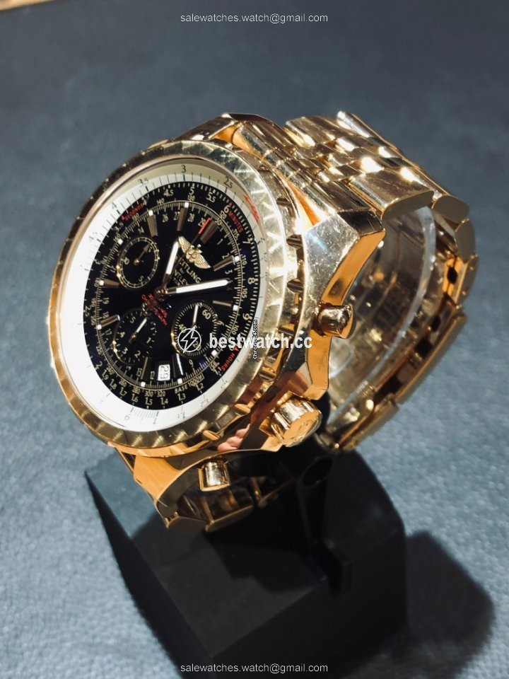 IMG_9085 Breitling Bentley Motors Mens watch Unisex Automatic Rose gold H25363 Replica 2