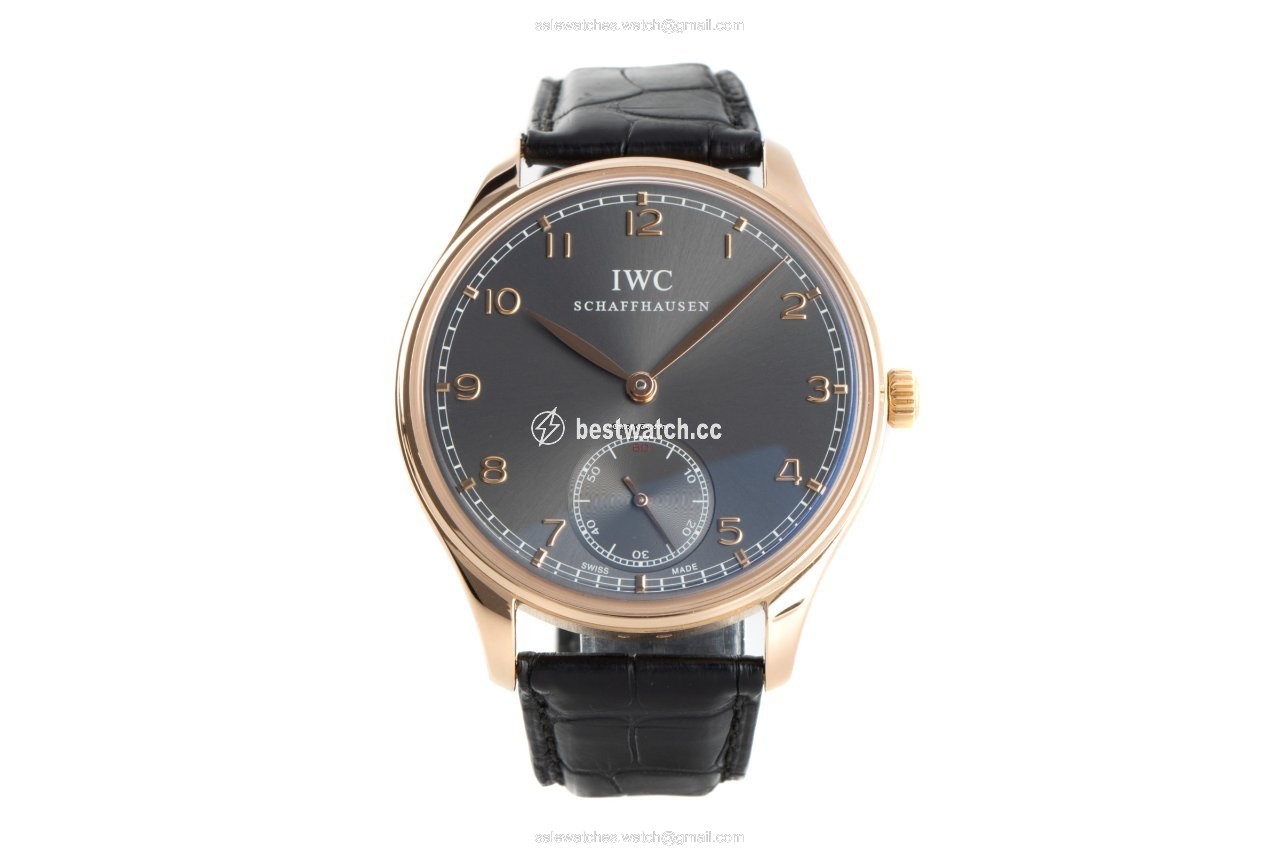 IMG_9085 IWC Portuguese Hand-Wound Mens watch Unisex Manual winding Red gold IW545406 Replica 2
