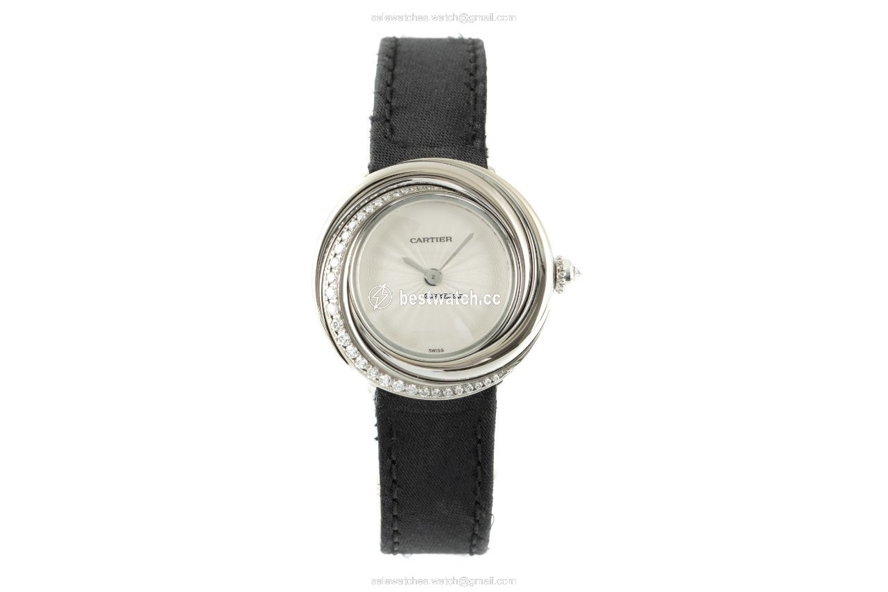 Cartier Trinity Womens watch Quartz White gold 2444 Replica 2