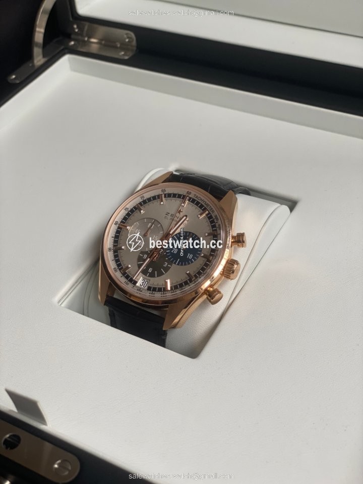 IMG_9085 Zenith El Primero Chronomaster Mens watch Unisex Automatic Rose gold 18.2043.400 69.C494 Replica 2
