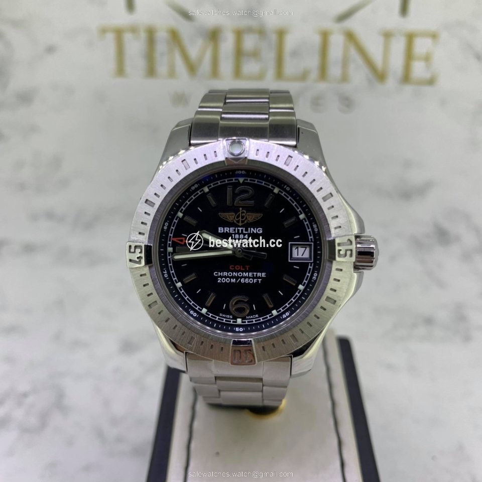 IMG_9085 Breitling Colt Lady Womens watch Quartz Steel A7738811 BD46 Replica 2