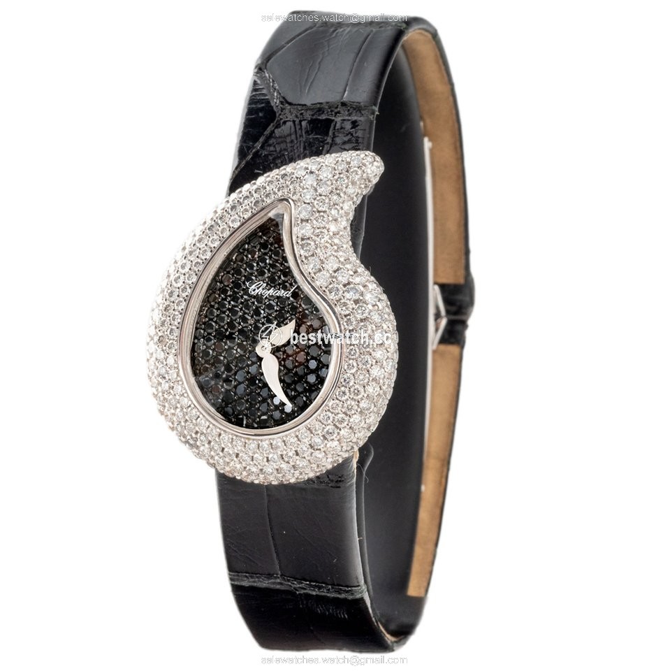 Chopard Happy Diamonds Womens watch Quartz White gold 436700-1007 Replica 2