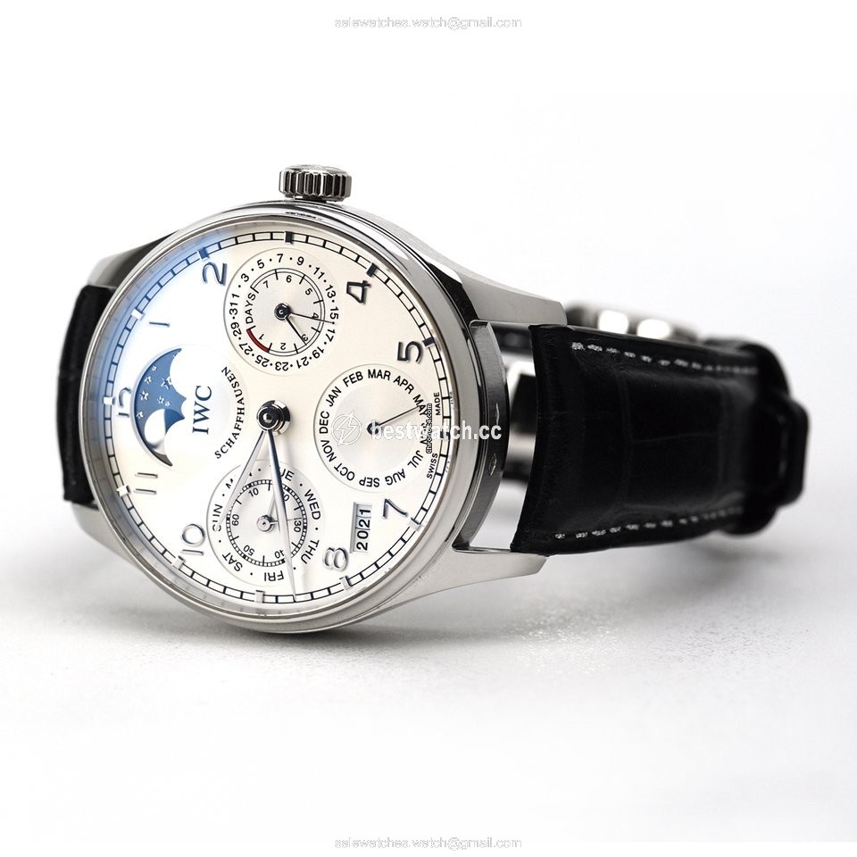 IMG_9085 IWC Portuguese Perpetual Calendar Automatic Platinum IW502219 Replica 2
