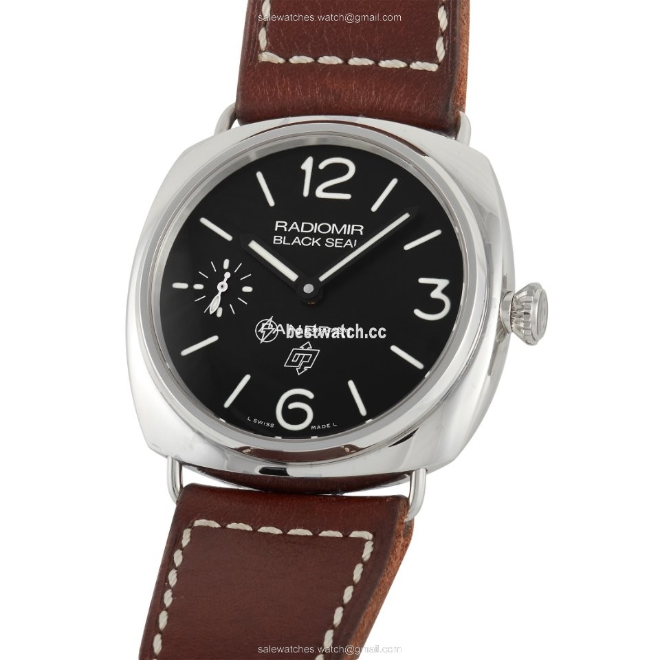 IMG_9085 Panerai Radiomir Black Seal Mens watch Unisex Manual winding Steel PAM00380 Replica 2