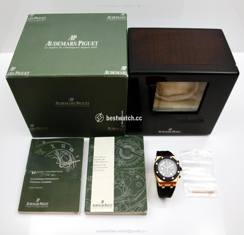 IMG_9085 Audemars Piguet Royal Oak Offshore Mens watch Unisex Automatic Rose gold 26262OK.00.D002CA.01 Replica 2