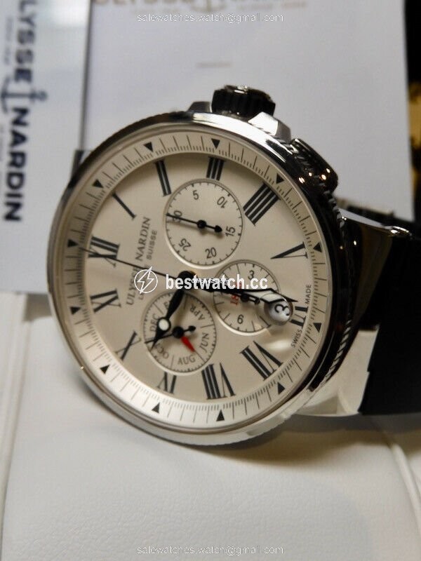 IMG_9085 Ulysse Nardin Marine Chronograph Automatic Steel 1533-150 40 Replica 2