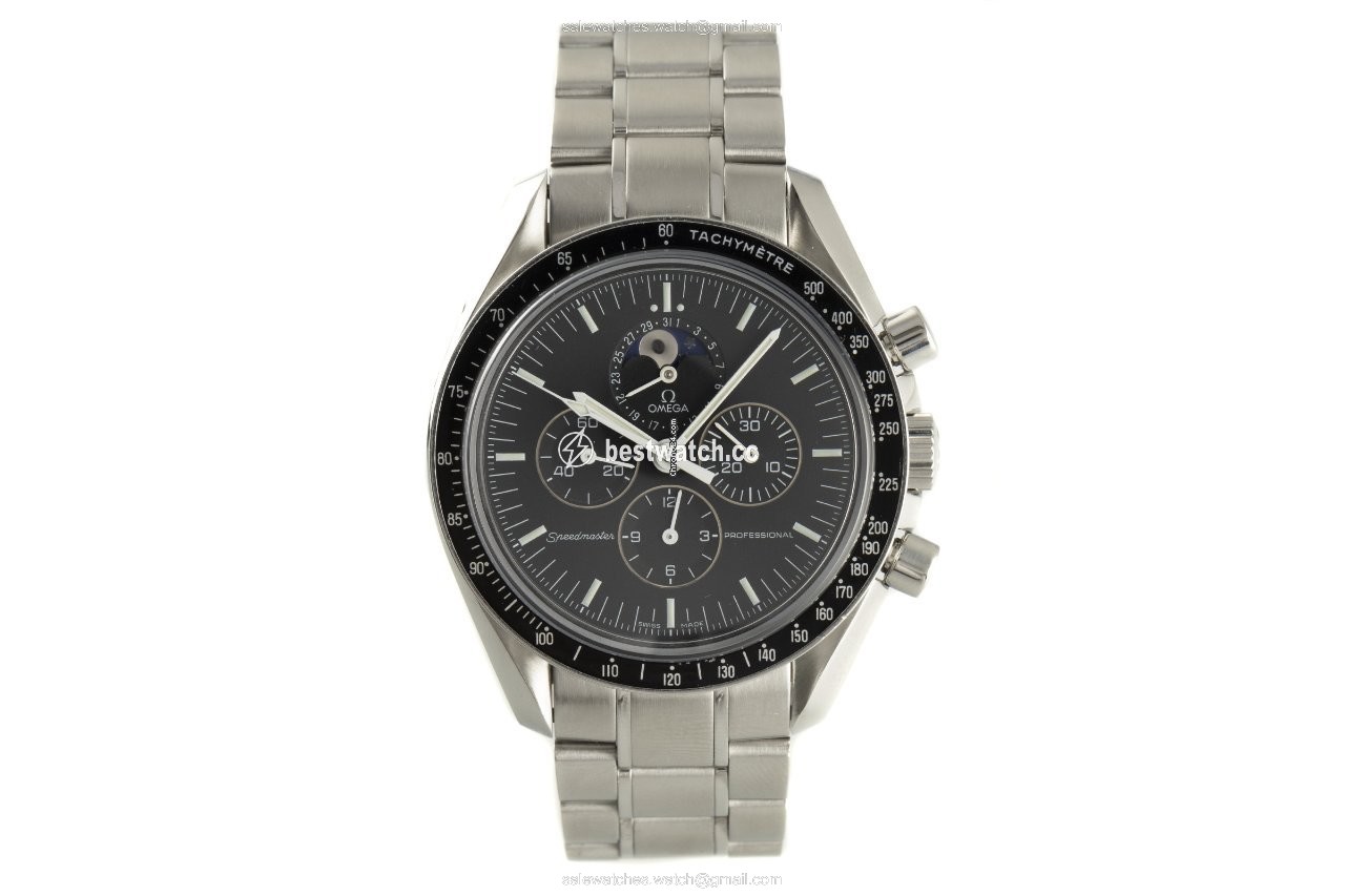 Omega Speedmaster Professional Moonwatch Moonphase Mens watch Unisex Manual winding Steel 3576.50.00 Replica 2