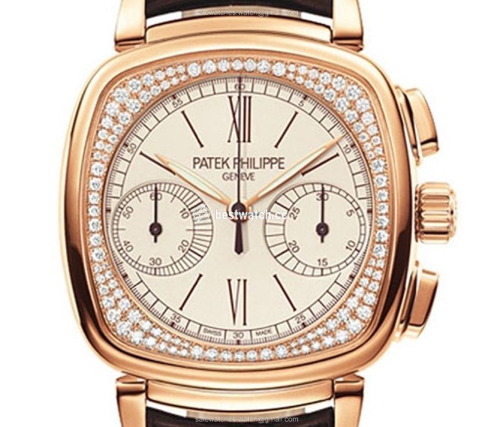 IMG_9085 Patek Philippe Chronograph Womens watch Manual winding White gold 7071R-001 Replica 2
