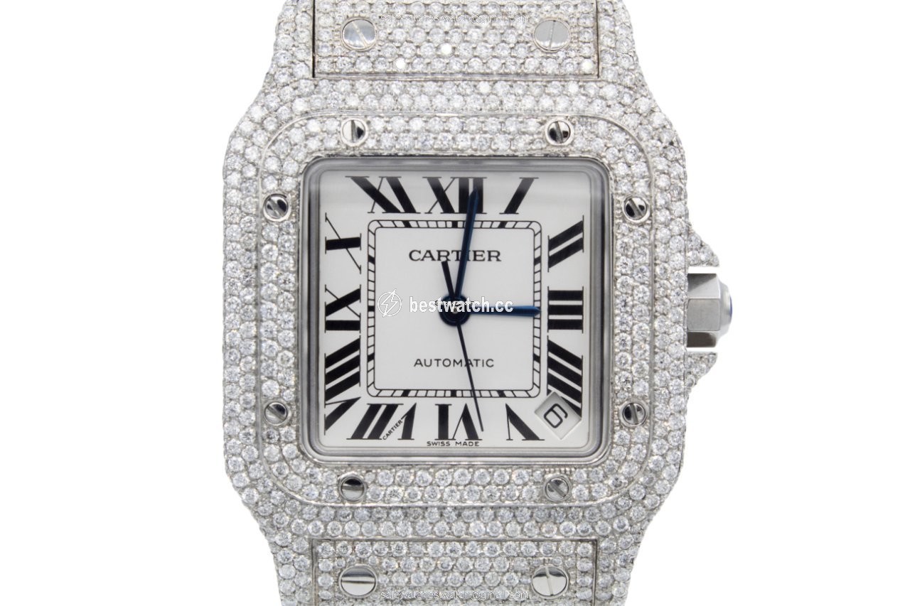 Cartier Santos Galbee Mens watch Unisex Automatic Steel 2823 Replica 2