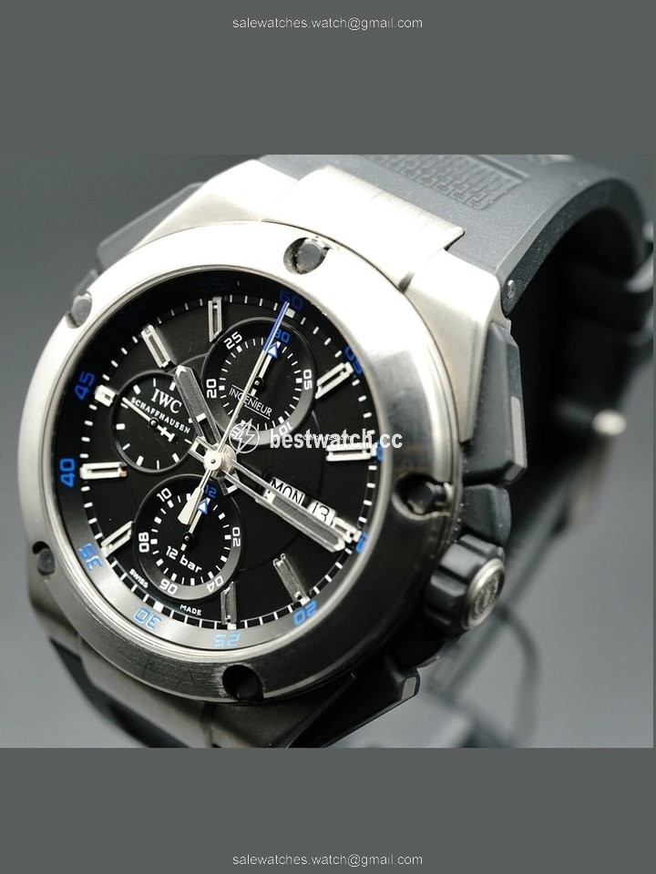 IMG_9085 IWC Ingenieur Double Chronograph Titanium Mens watch Unisex Manual winding Titanium IW3865-03 Replica 2