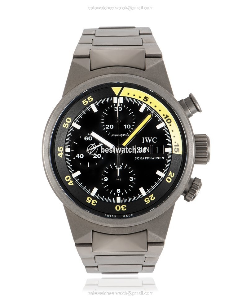 IWC Aquatimer Chronograph Mens watch Unisex Automatic Titanium IW371903 Replica 2
