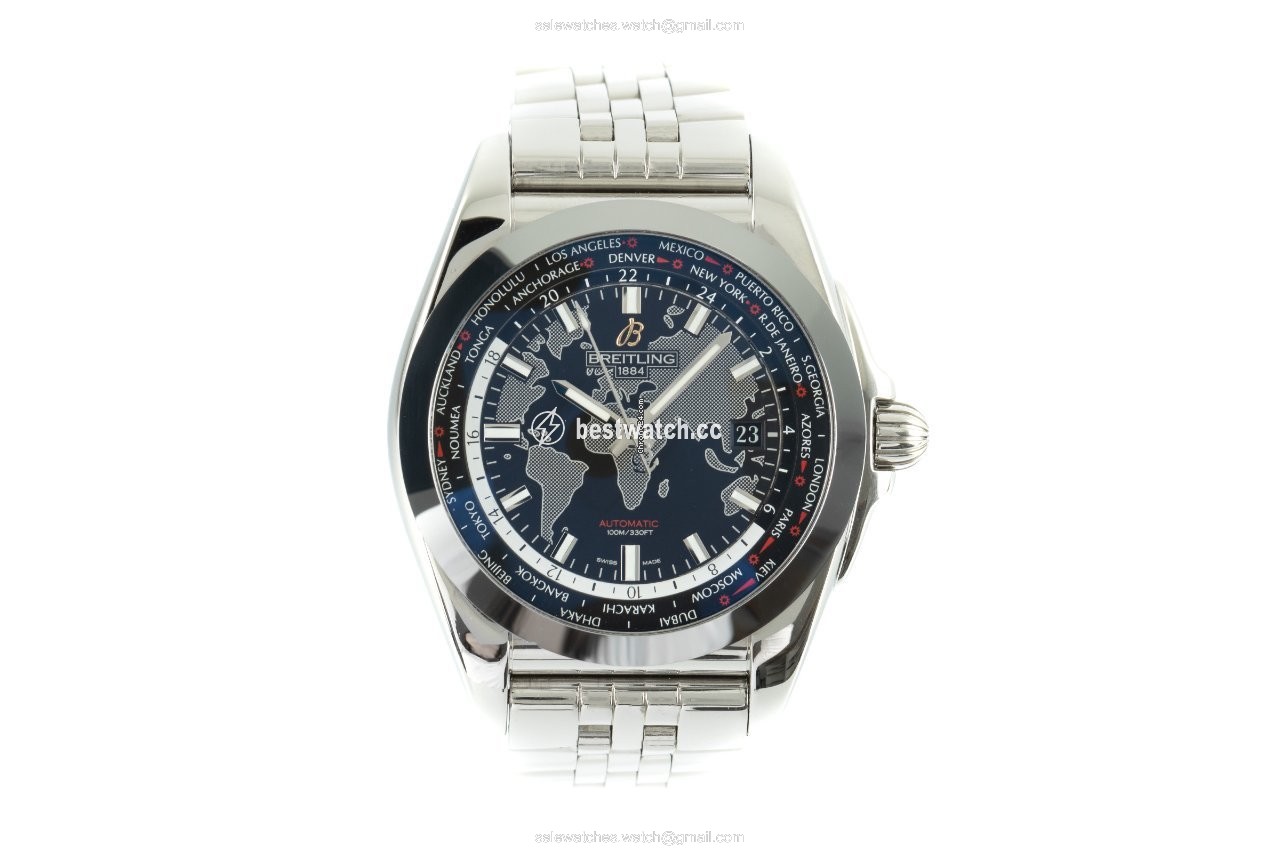 IMG_9085 Breitling Galactic Unitime Mens watch Unisex Automatic Steel WB3510 Replica 2