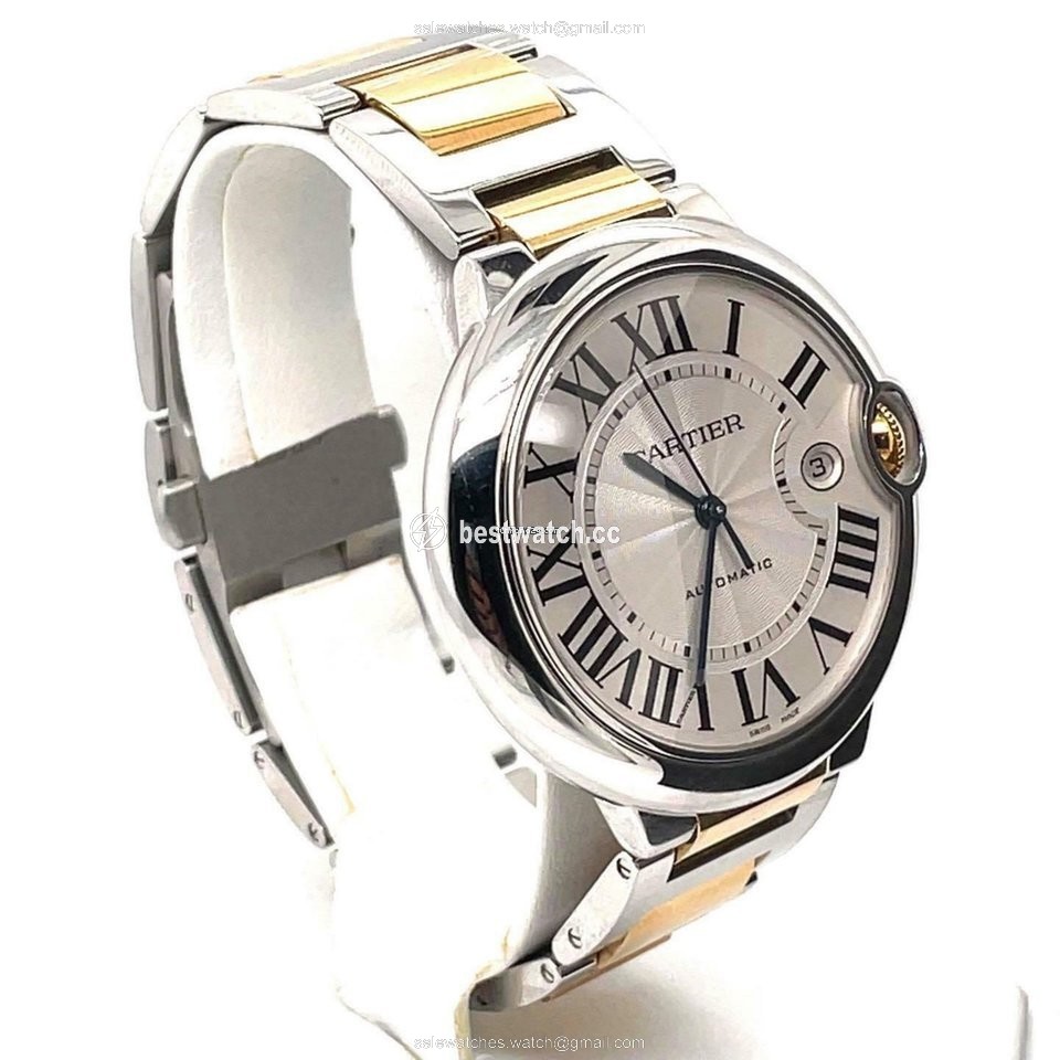 IMG_9085 Cartier Ballon Bleu 42mm Mens watch Unisex Automatic W69009Z3 Replica 2