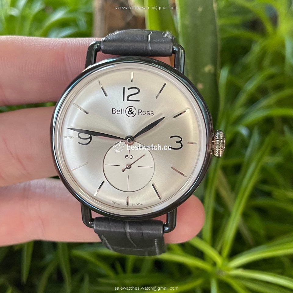 IMG_9085 Bell & Ross Vintage Mens watch Unisex Manual winding Silver BRWW1-70-AG Replica 2