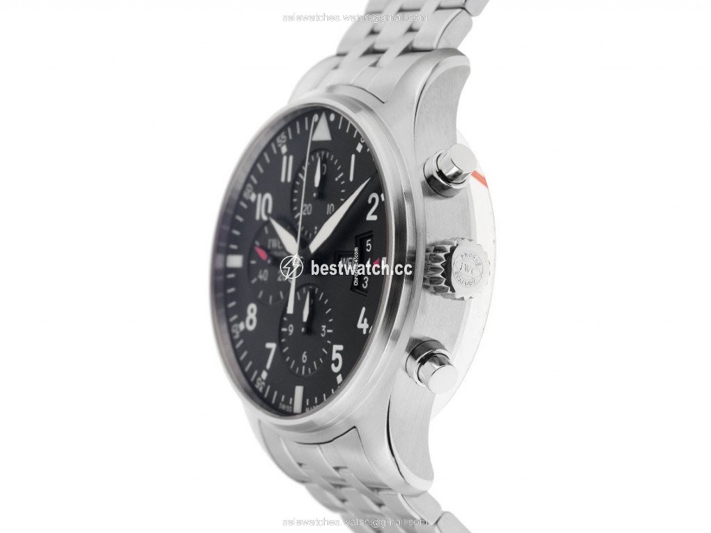 IMG_9085 IWC Pilot Chronograph Mens watch Unisex Automatic Steel IW 377704 Replica 2