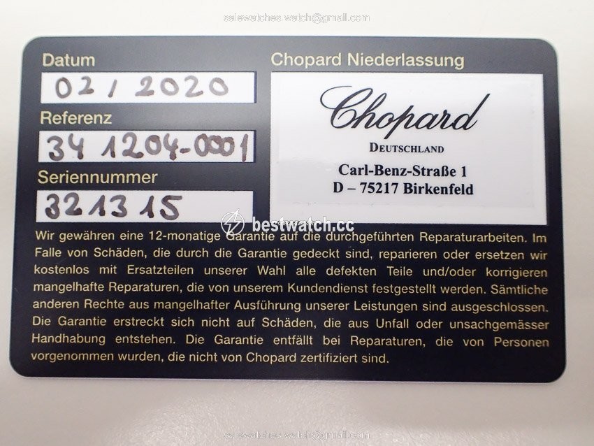 IMG_9085 Chopard Mens watch Unisex Automatic Yellow gold 1204 Replica 2