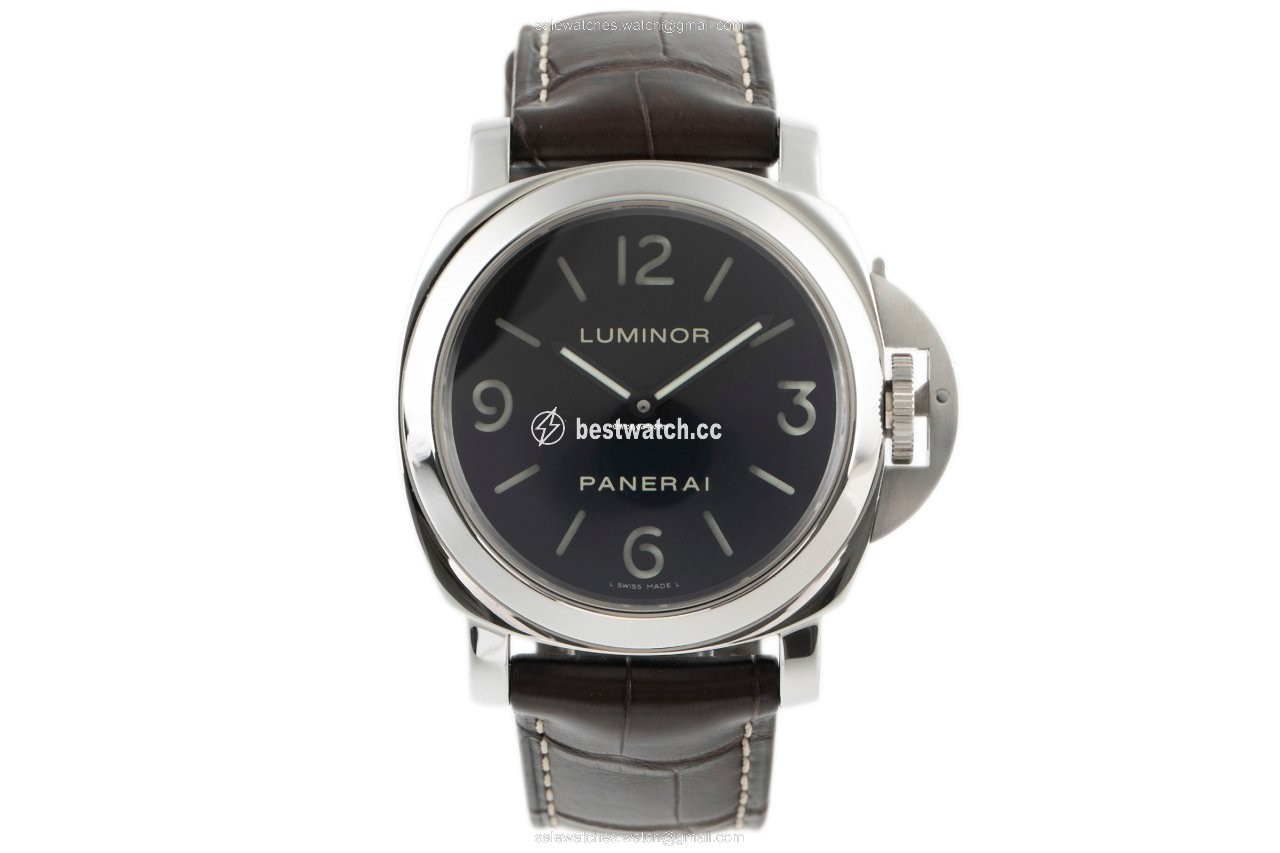 IMG_9085 Panerai Luminor Base Mens watch Unisex Manual winding Steel PAM112 Replica 2