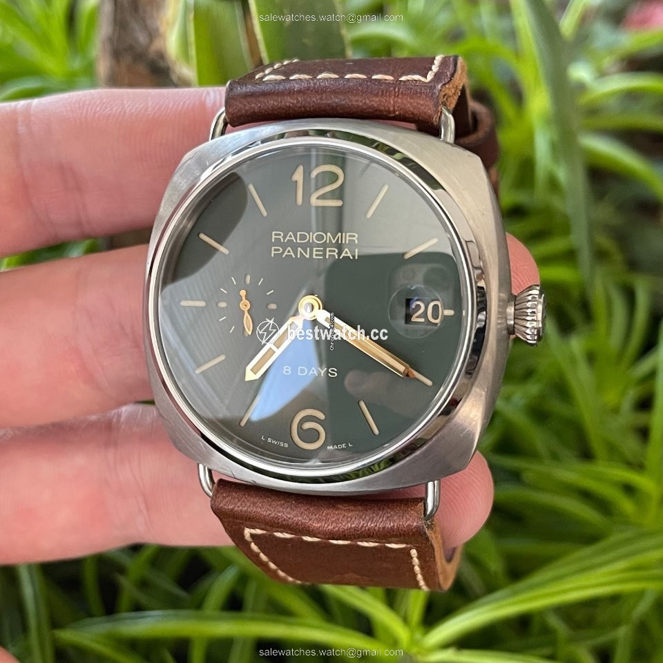 Panerai Radiomir 8 Days Mens watch Unisex Manual winding Titanium PAM 00735 Replica 2