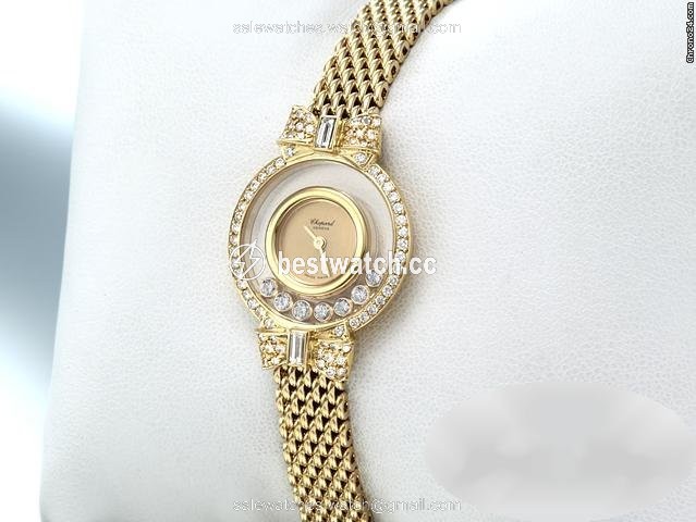 IMG_9085 Chopard Happy Diamonds Womens watch Automatic Yellow gold 20 5320 Replica 2