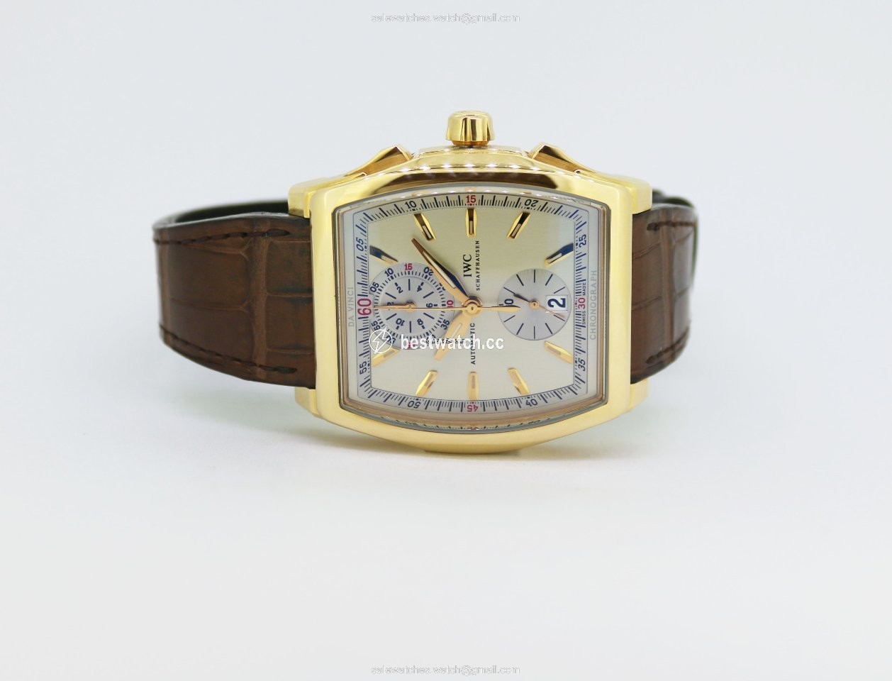 IMG_9085 IWC Da Vinci Chronograph Mens watch Unisex Automatic Rose gold 376402 Replica 2